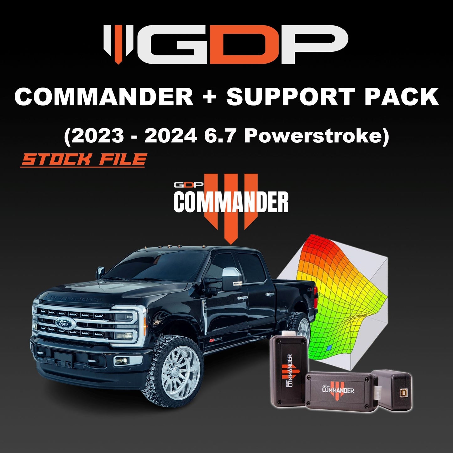 GDP Commander W/GDP Support Pack -Single (2023-2024 6.7L Powerstroke) Tune Package GDP