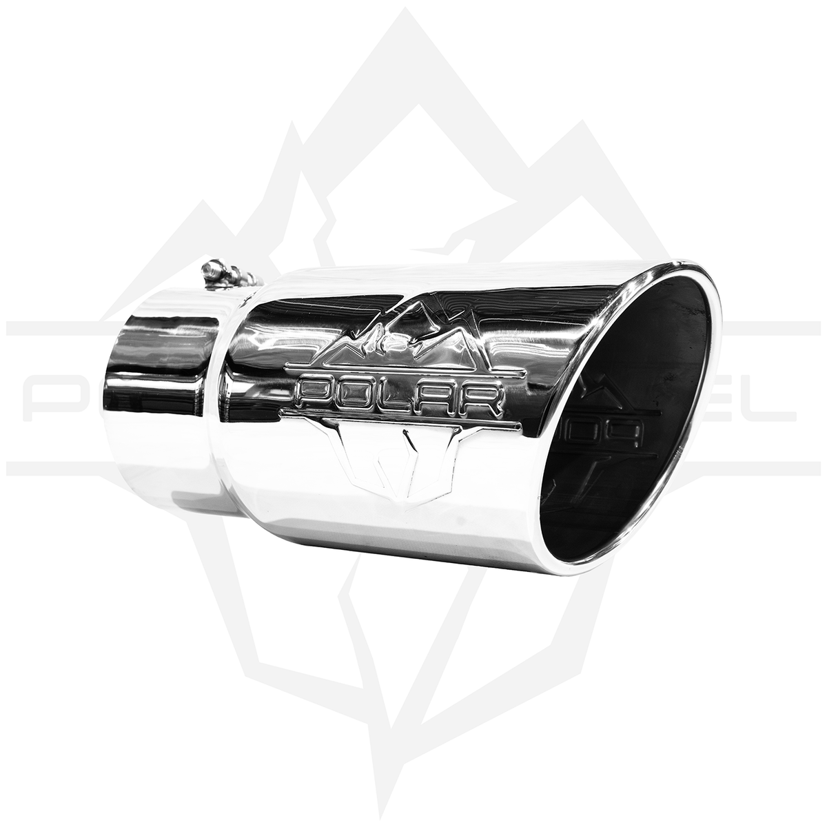 Polar Diesel 304SS Single Wall Polished Oval Exhaust Tip