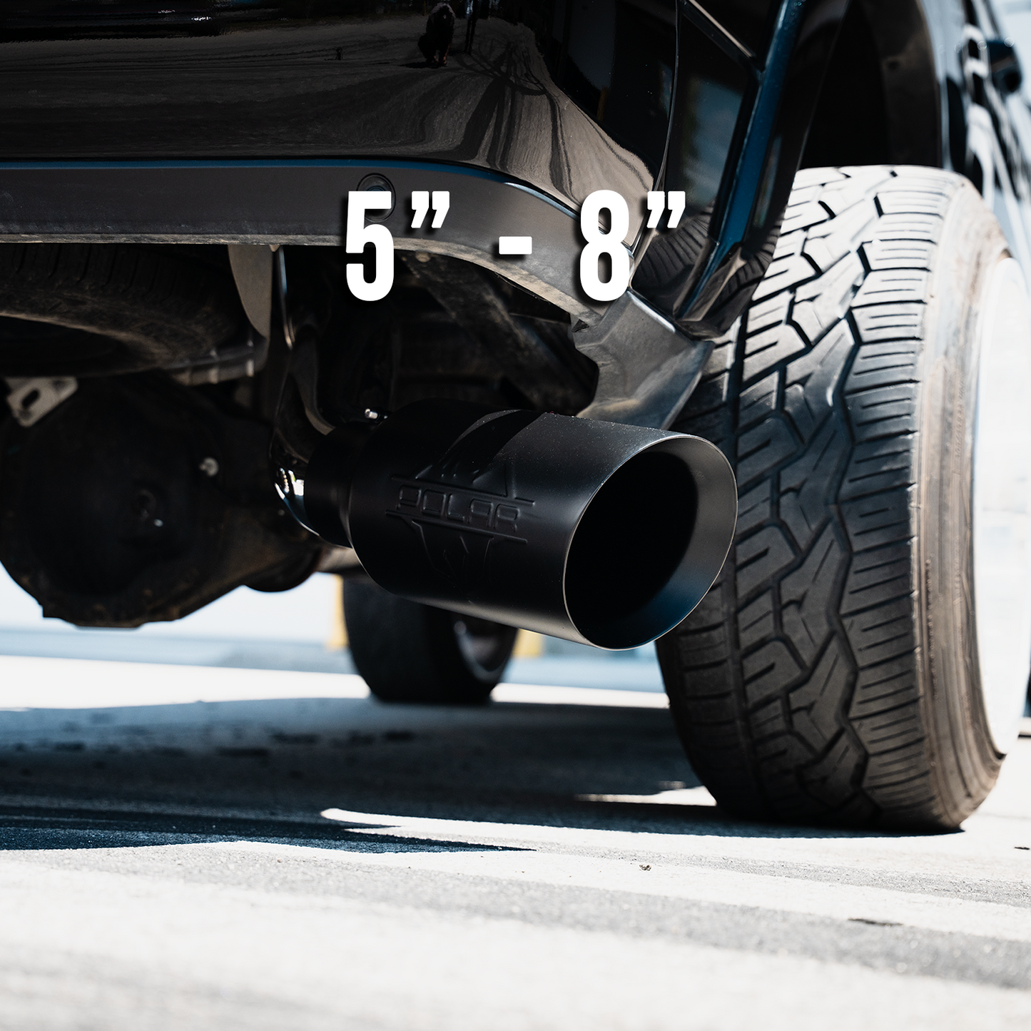 Polar Diesel 304SS Black Oval Exhaust Tip