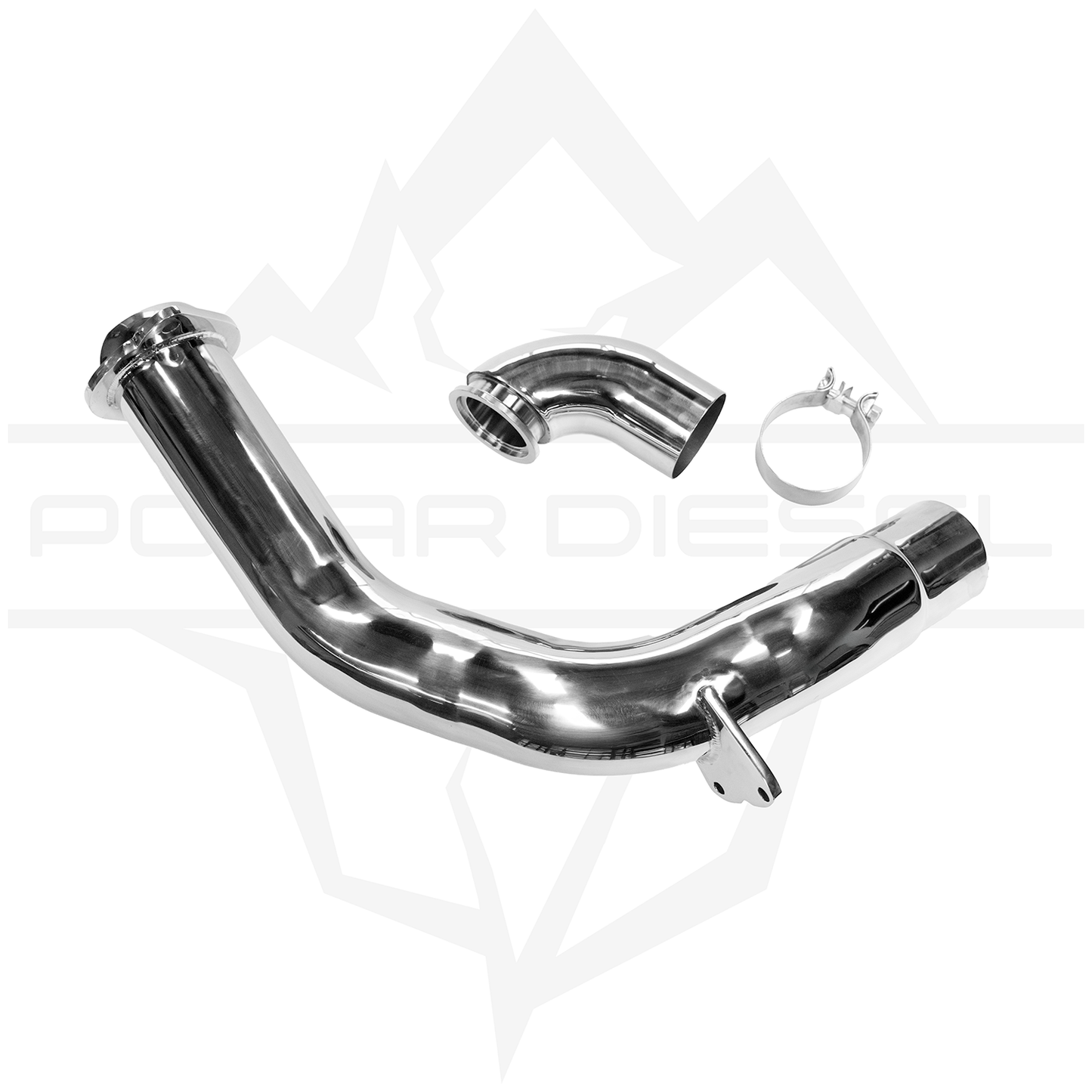 2020-2025 Powerstroke 6.7L Polished Polar Downpipe