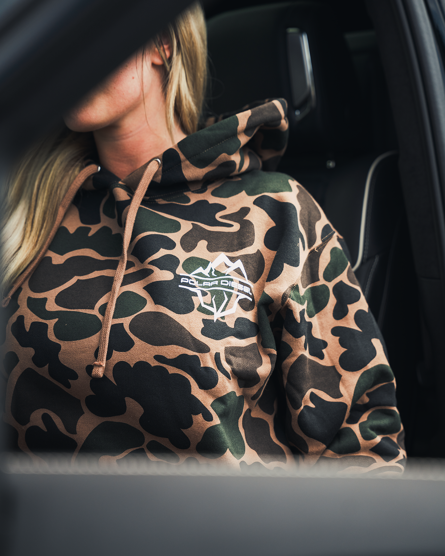 Polar Diesel Duck Camo Hoodie White Classic Logo
