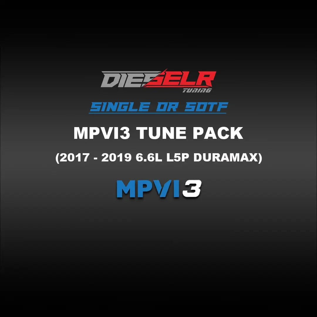 DIESELR MPVI3 Tune Files (2017-2019 Duramax L5P 6.6L) Tune Files DIESELR Tuning