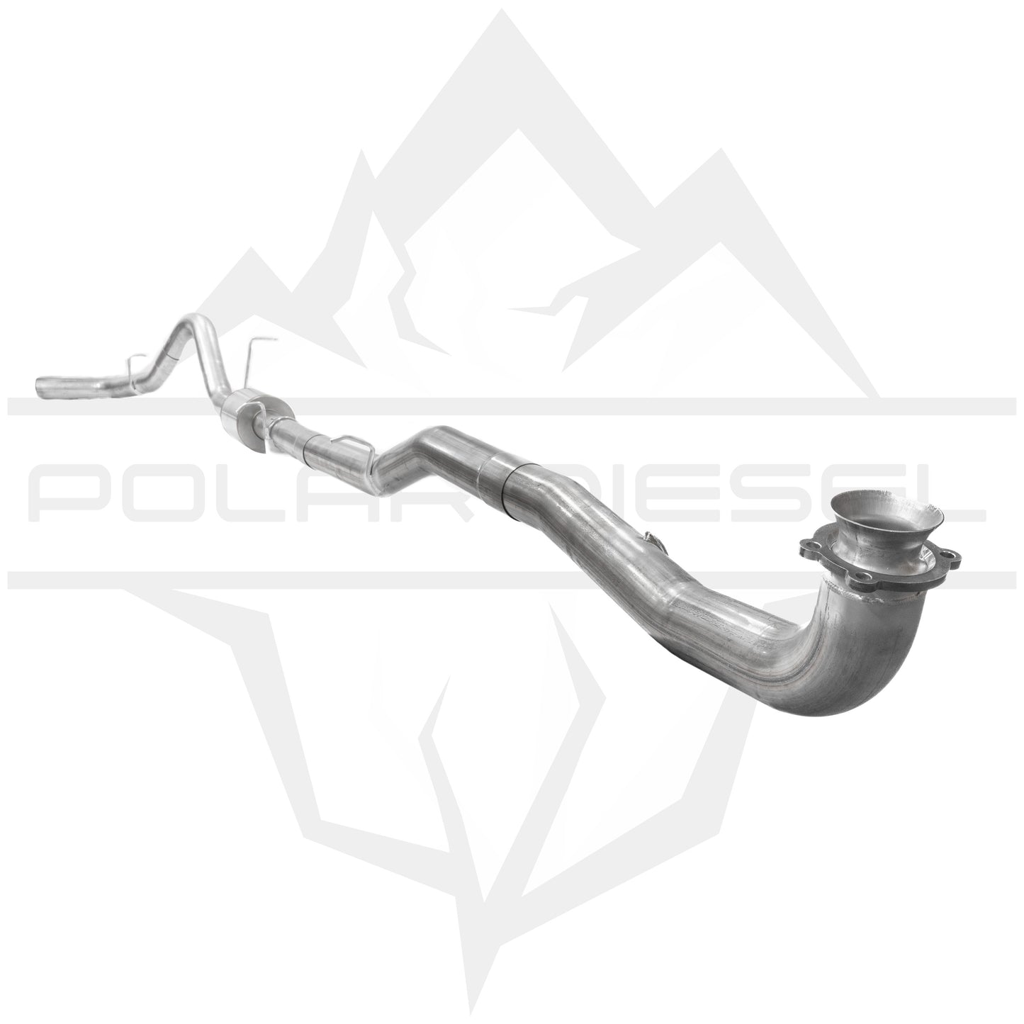 2017-2025 Duramax 6.6L 4" Polar Exhaust With Muffler