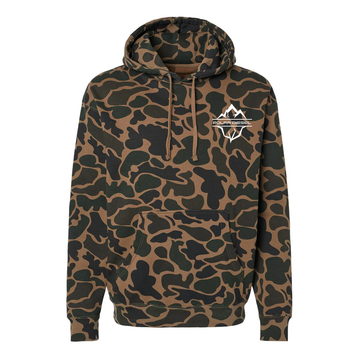 Polar Diesel Duck Camo Hoodie White Classic Logo
