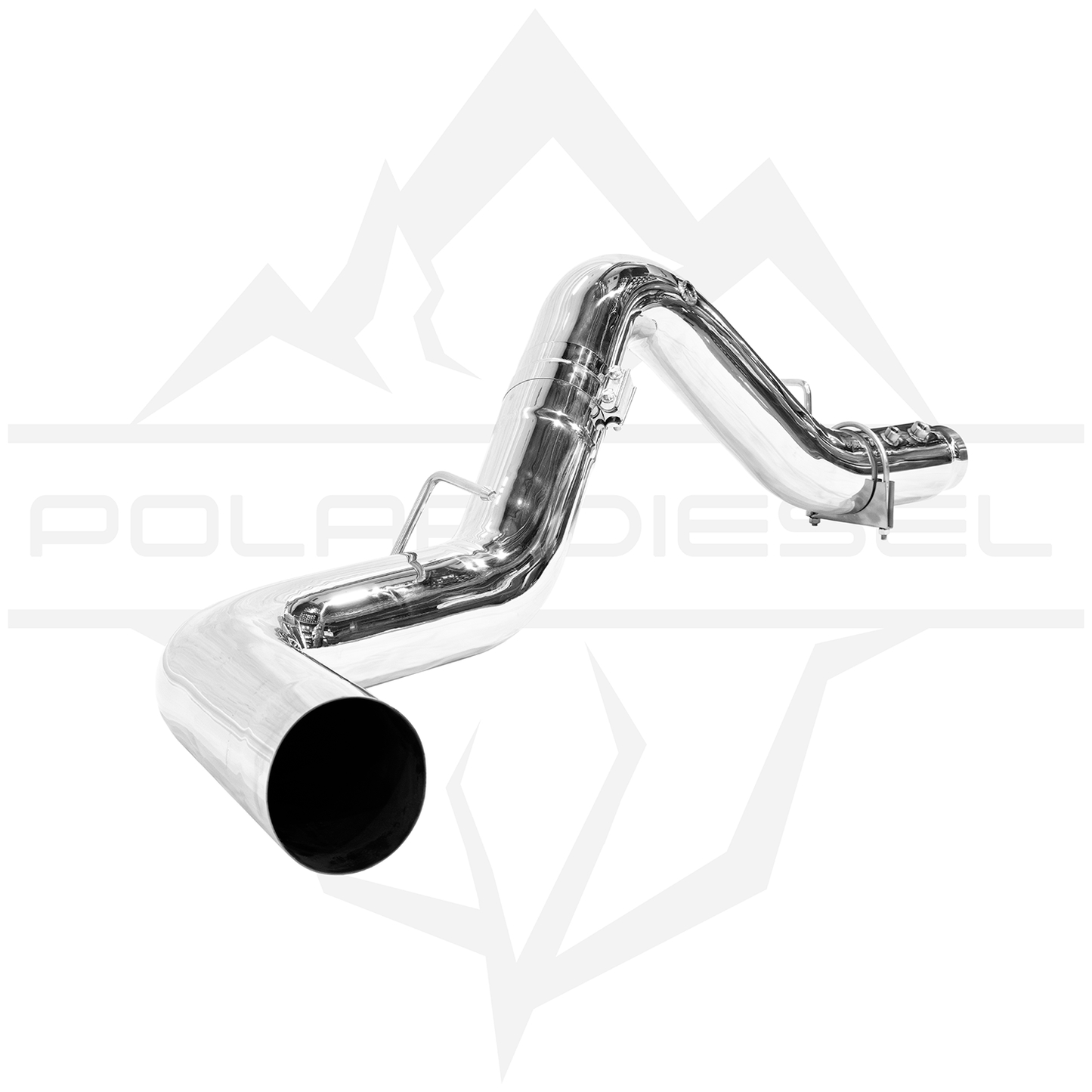 2011-2026 Duramax 6.6L 304SS 5" Polar Polished DPF Back Exhaust