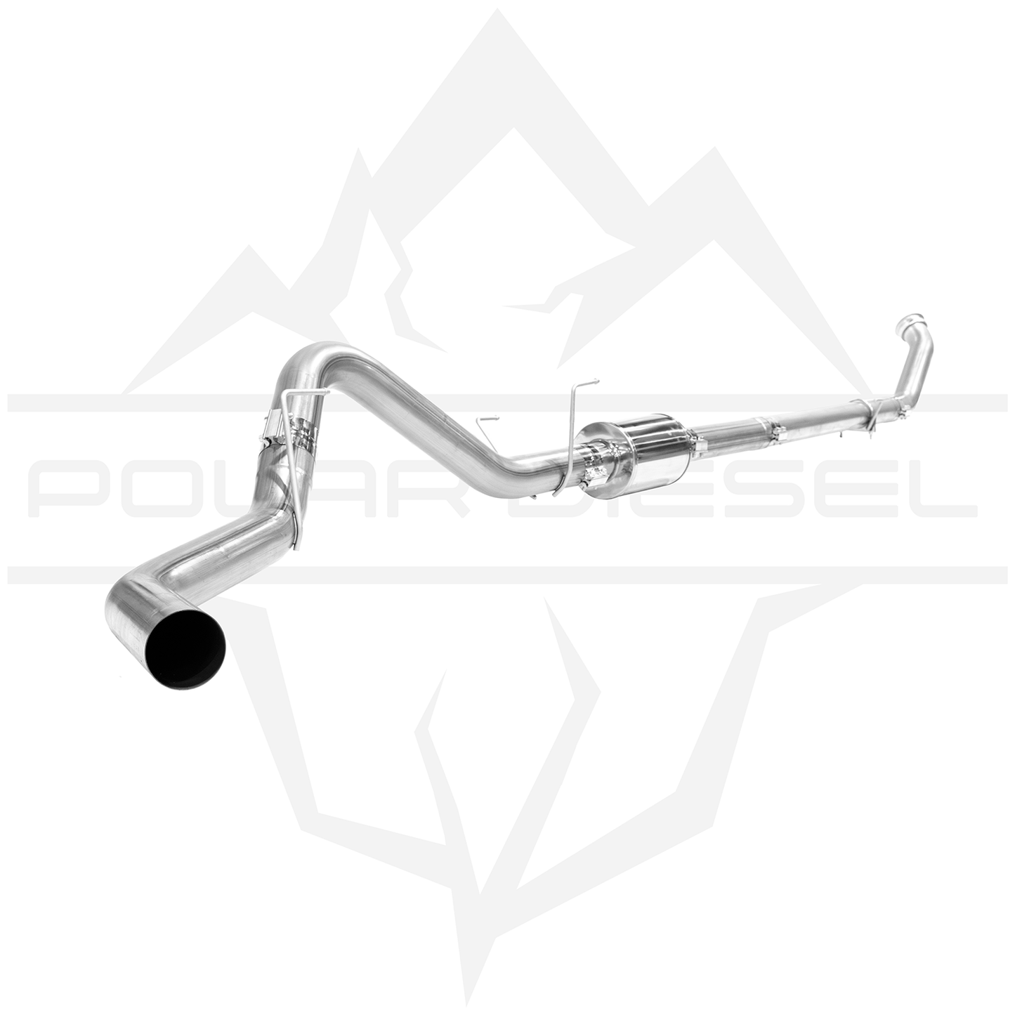 2003-2007 Cummins 5.9L 4" Polar Exhaust With Muffler