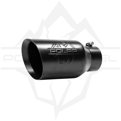 Polar Diesel 304SS Black Oval Exhaust Tip