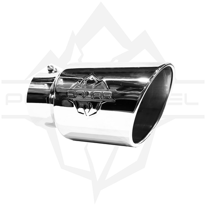 Polar Diesel 304SS Single Wall Polished Oval Exhaust Tip