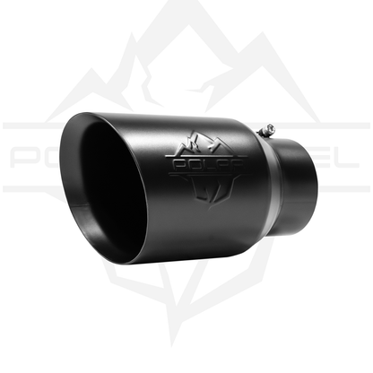 Polar Diesel 304SS Black Oval Exhaust Tip
