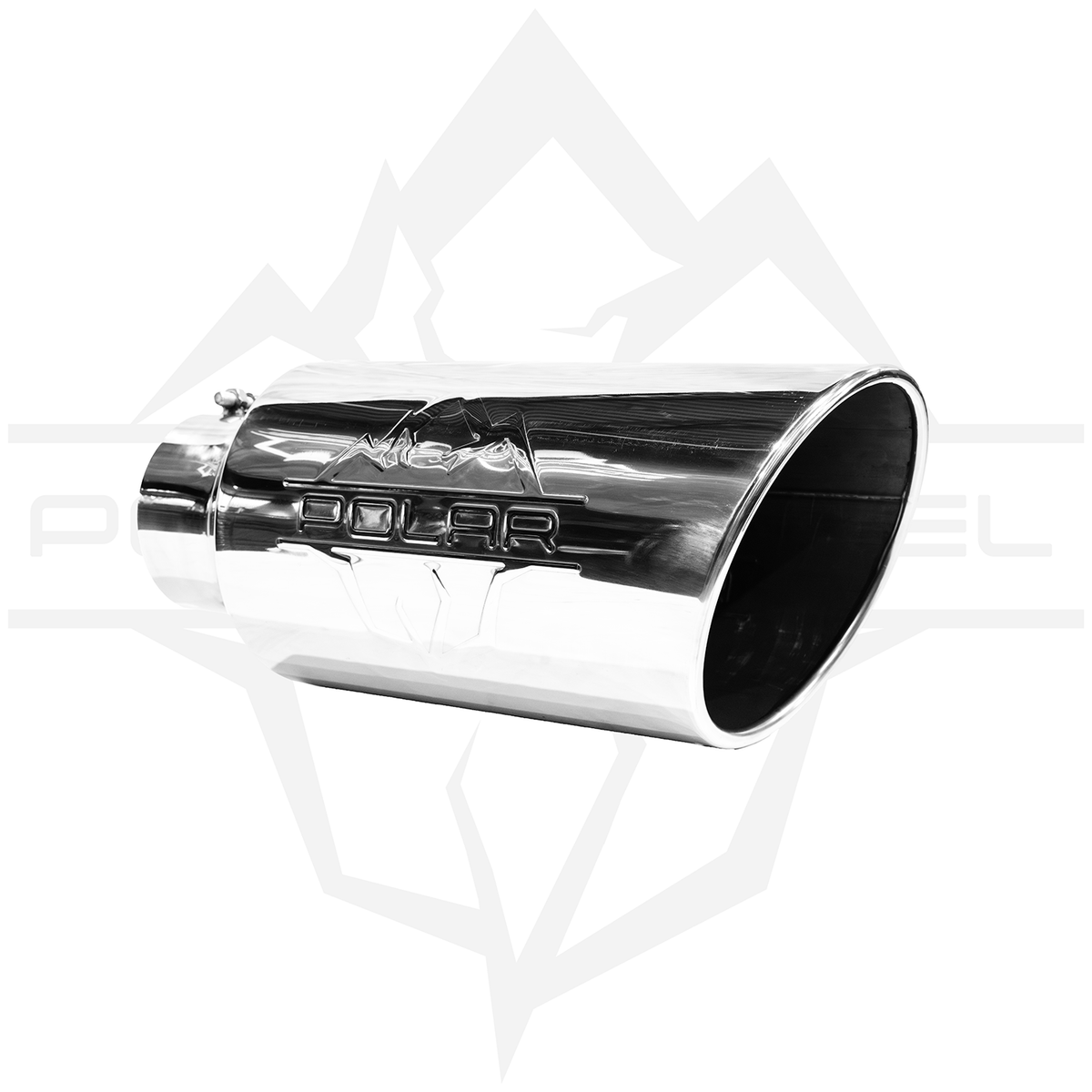 Polar Diesel 304SS Single Wall Polished Oval Exhaust Tip