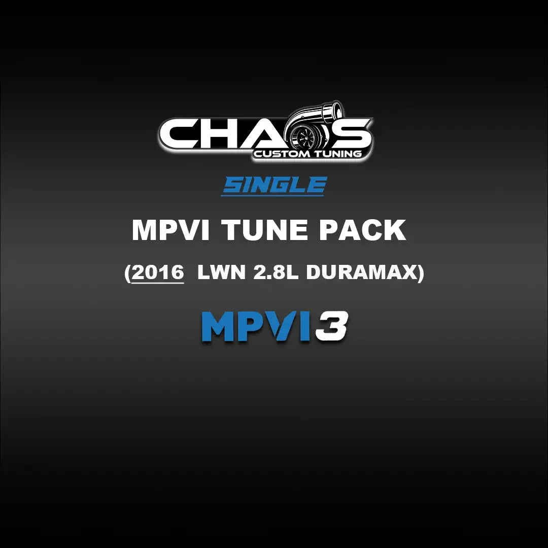 Chaos Custom Tuning MPVI3 Tune Files (2016 Duramax LWN 2.8L) Tune Files Chaos Custom Tuning