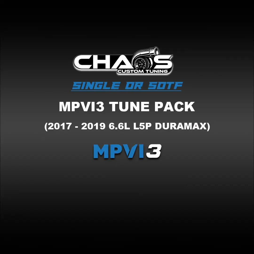 Chaos Custom Tuning MPVI3 Tune Files (2017-2019 Duramax L5P 6.6L) Tune Files Chaos Custom Tuning