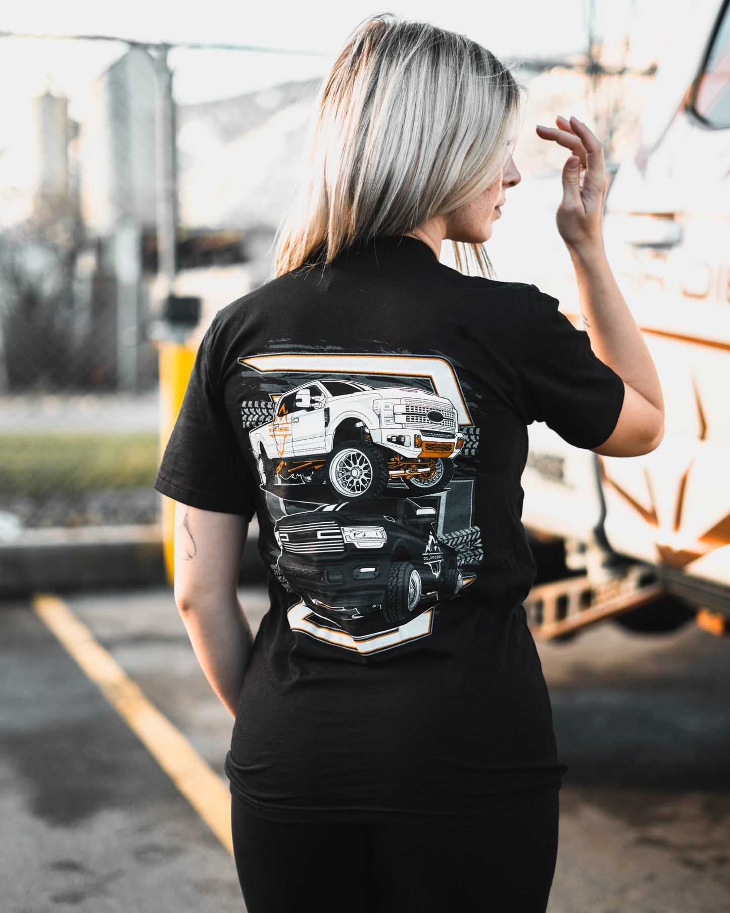 "6.7L Double Trouble"  Polar Diesel T-Shirt