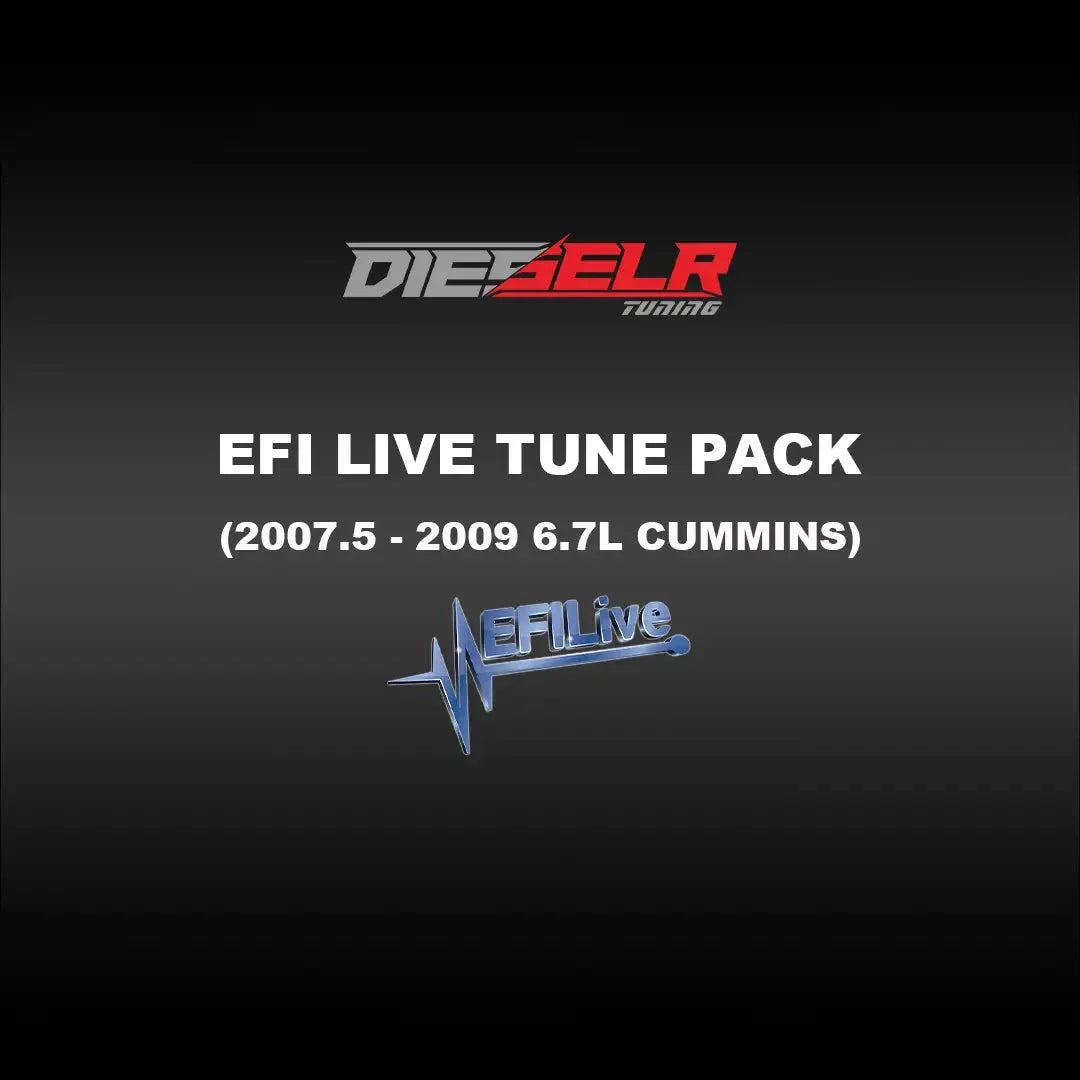 DIESELR EFI Live Tune Pack (2007.5-2009 Cummins 6.7L) Tune Files DIESELR Tuning