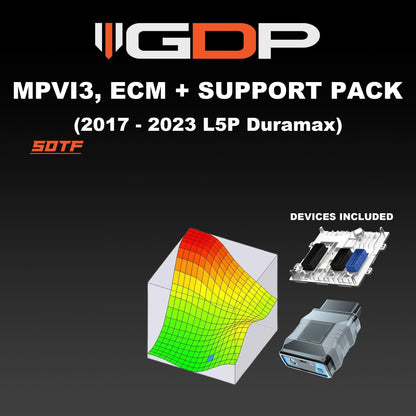 MPVI3 w/GDP SOTF or multi-tunes Support Pack & ECM (17-23 GM Duramax L5P 2500/3500) Tune Package GDP