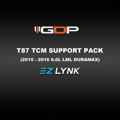 EZ Lynk GDP T87 TCM Tuning (2015-2016 LML Duramax) TCM Tune File GDP