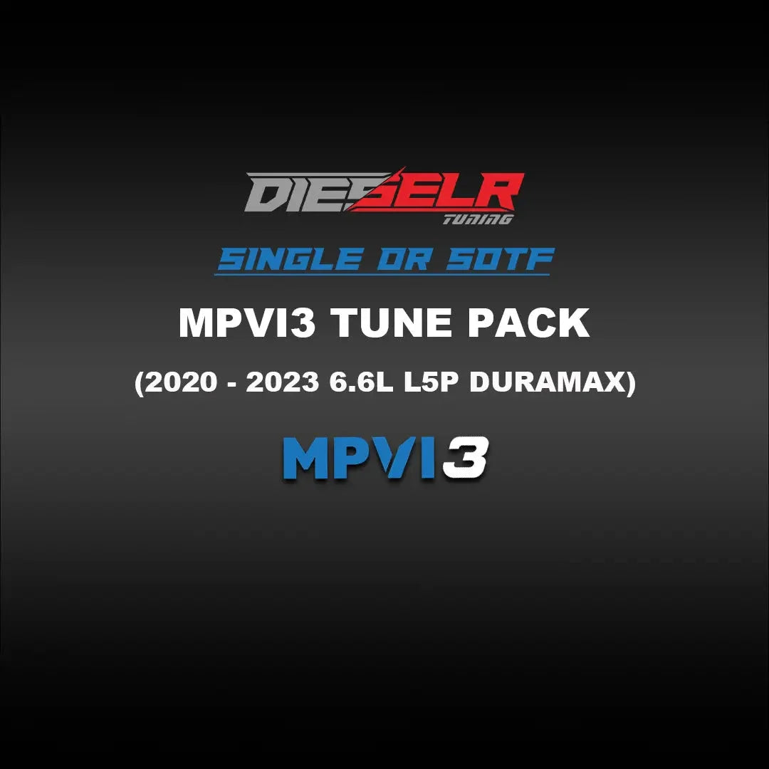 DIESELR MPVI3 Tune Files (2020-2023 Duramax L5P 6.6L) Tune Files DIESELR Tuning