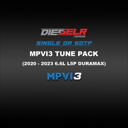 DIESELR MPVI3 Tune Files (2020-2023 Duramax L5P 6.6L) Tune Files DIESELR Tuning