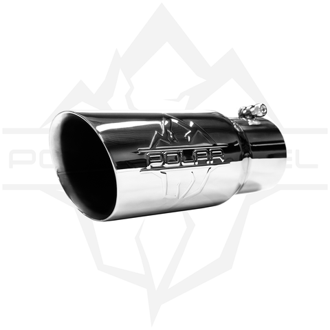 Polar Diesel 304SS Dual Wall Polished Oval Exhaust Tip