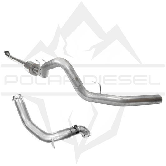 2023-2024 Ford Powerstroke 6.7L 4” Downpipe Back Exhaust & Downpipe Package With Muffler