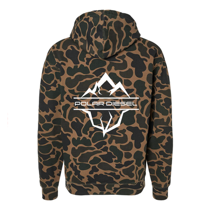 Polar Diesel Duck Camo Hoodie White Classic Logo