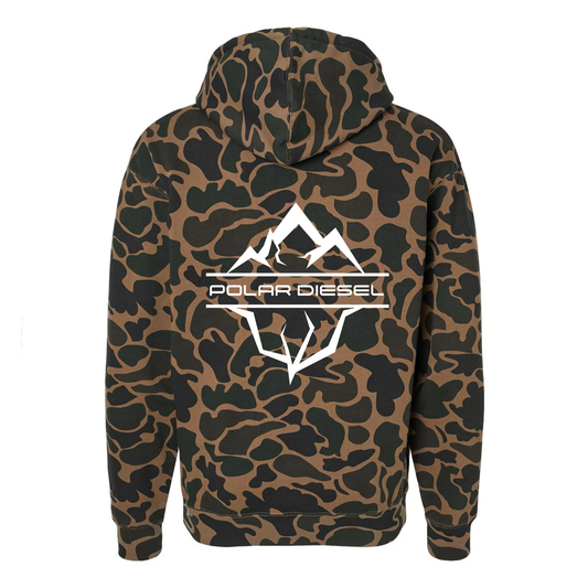 Polar Diesel Duck Camo Hoodie White Classic Logo